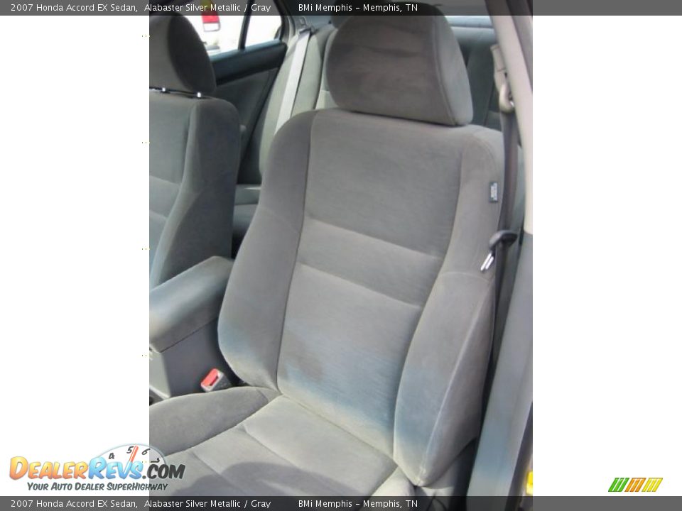 2007 Honda Accord EX Sedan Alabaster Silver Metallic / Gray Photo #11