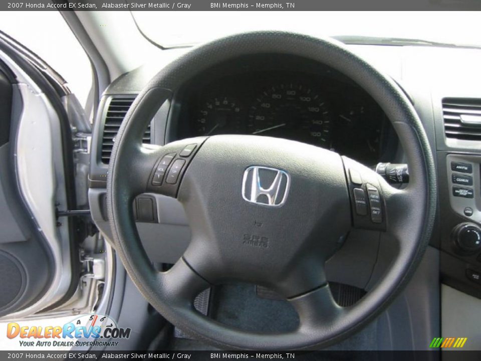 2007 Honda Accord EX Sedan Alabaster Silver Metallic / Gray Photo #13