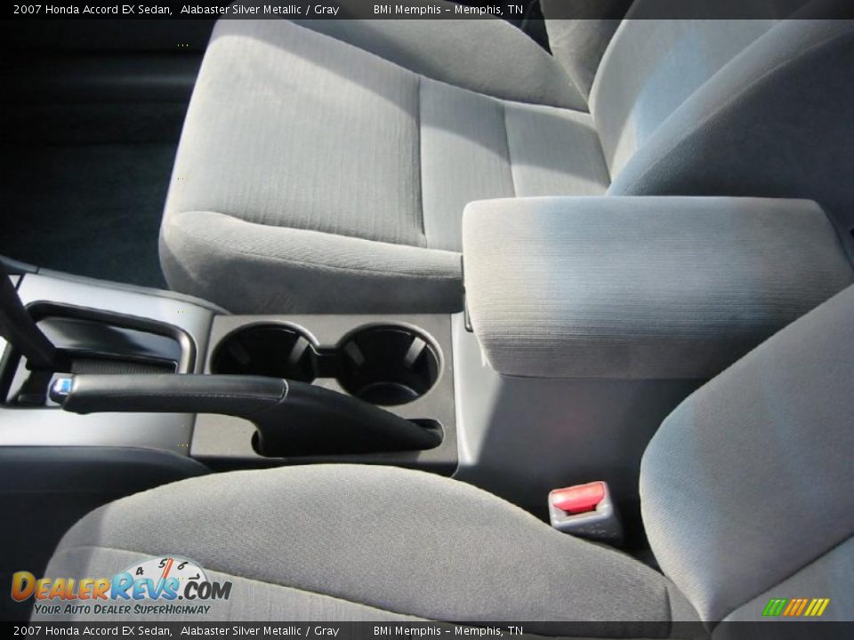 2007 Honda Accord EX Sedan Alabaster Silver Metallic / Gray Photo #15