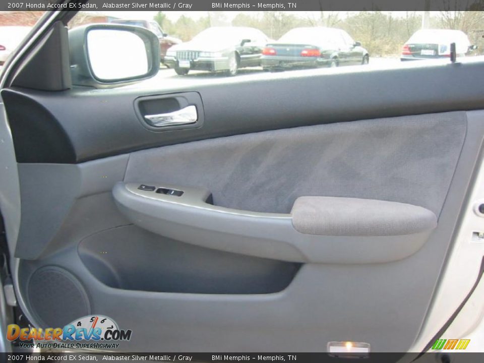 2007 Honda Accord EX Sedan Alabaster Silver Metallic / Gray Photo #16