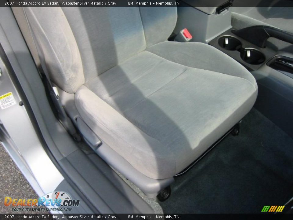 2007 Honda Accord EX Sedan Alabaster Silver Metallic / Gray Photo #17