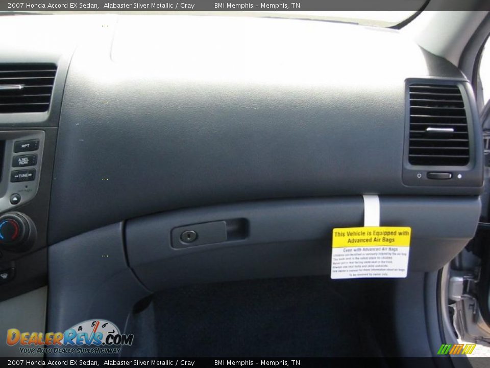 2007 Honda Accord EX Sedan Alabaster Silver Metallic / Gray Photo #20