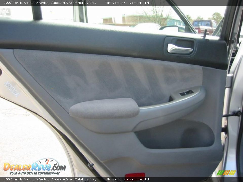 2007 Honda Accord EX Sedan Alabaster Silver Metallic / Gray Photo #21