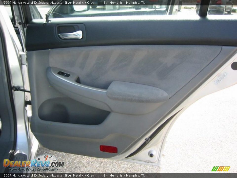 2007 Honda Accord EX Sedan Alabaster Silver Metallic / Gray Photo #26