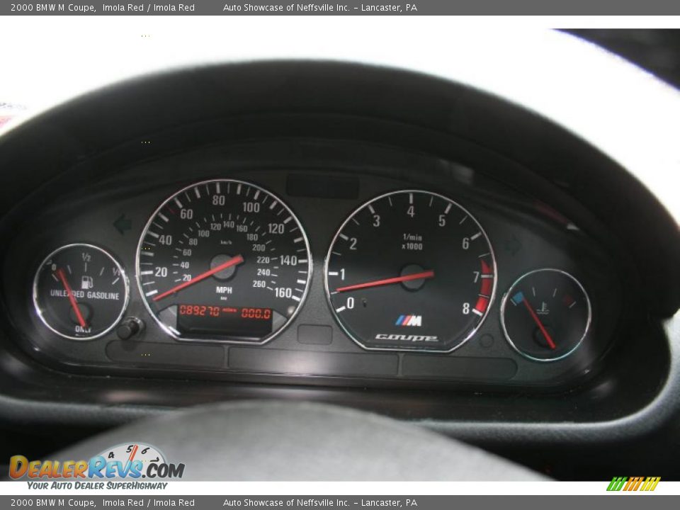 2000 BMW M Coupe Imola Red / Imola Red Photo #17