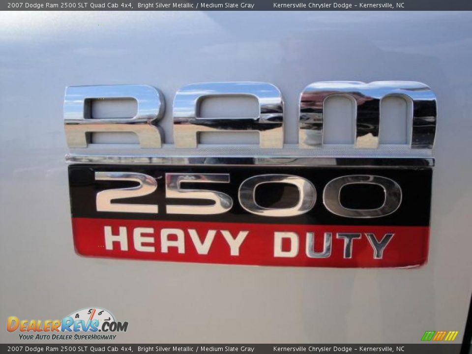 2007 Dodge Ram 2500 SLT Quad Cab 4x4 Bright Silver Metallic / Medium Slate Gray Photo #8