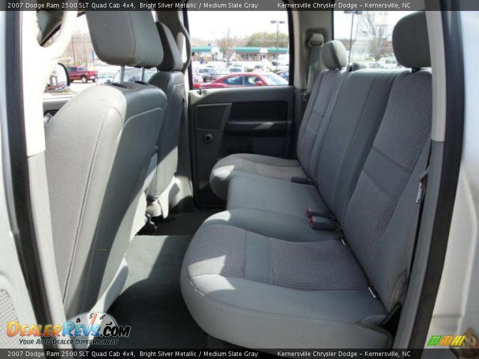 2007 Dodge Ram 2500 SLT Quad Cab 4x4 Bright Silver Metallic / Medium Slate Gray Photo #15