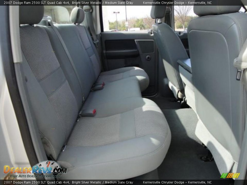 2007 Dodge Ram 2500 SLT Quad Cab 4x4 Bright Silver Metallic / Medium Slate Gray Photo #16