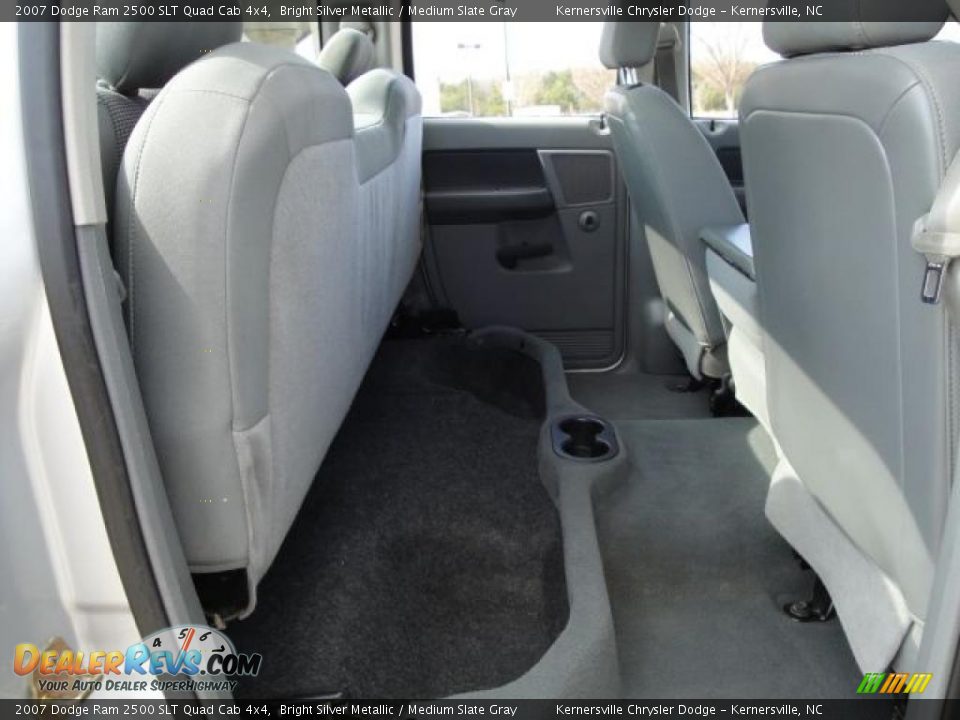 2007 Dodge Ram 2500 SLT Quad Cab 4x4 Bright Silver Metallic / Medium Slate Gray Photo #17