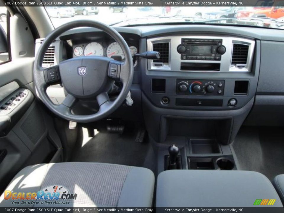 2007 Dodge Ram 2500 SLT Quad Cab 4x4 Bright Silver Metallic / Medium Slate Gray Photo #20