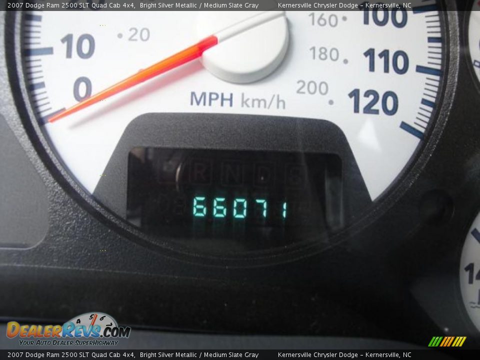 2007 Dodge Ram 2500 SLT Quad Cab 4x4 Bright Silver Metallic / Medium Slate Gray Photo #26
