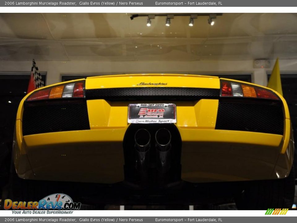 2006 Lamborghini Murcielago Roadster Giallo Evros (Yellow) / Nero Perseus Photo #18