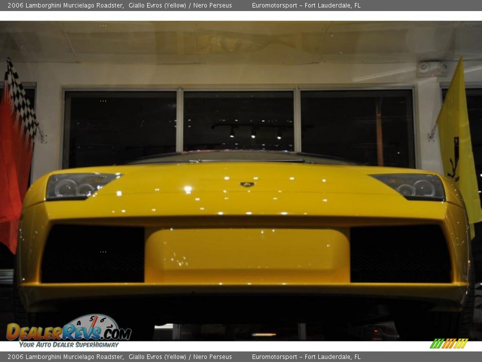 2006 Lamborghini Murcielago Roadster Giallo Evros (Yellow) / Nero Perseus Photo #20