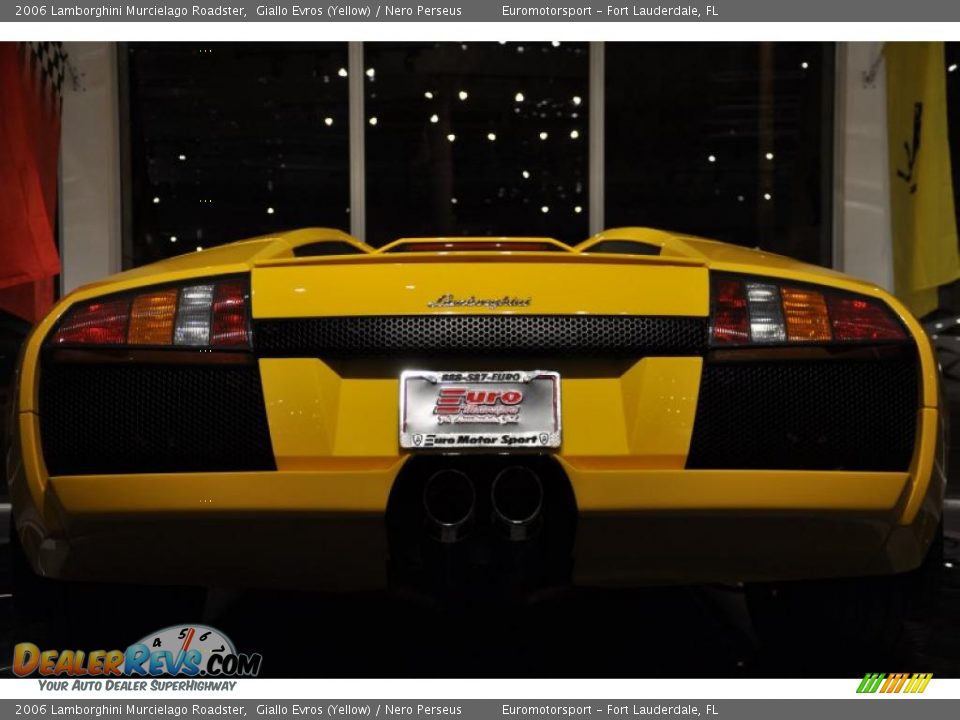 2006 Lamborghini Murcielago Roadster Giallo Evros (Yellow) / Nero Perseus Photo #21