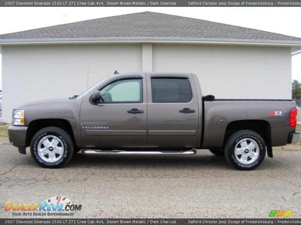 2007 Chevrolet Silverado 1500 LT Z71 Crew Cab 4x4 Desert Brown Metallic / Dark Charcoal Photo #8