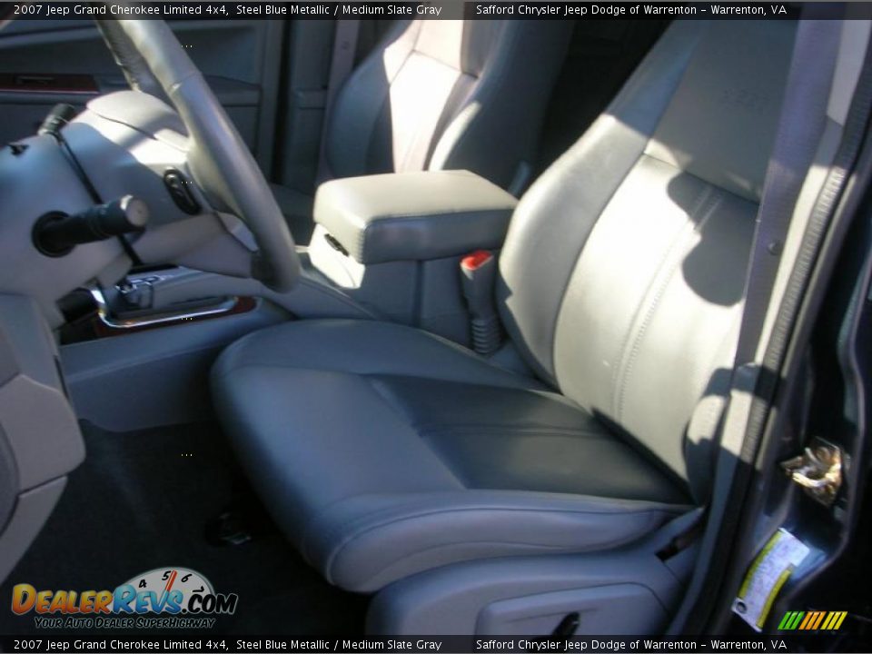 2007 Jeep Grand Cherokee Limited 4x4 Steel Blue Metallic / Medium Slate Gray Photo #3
