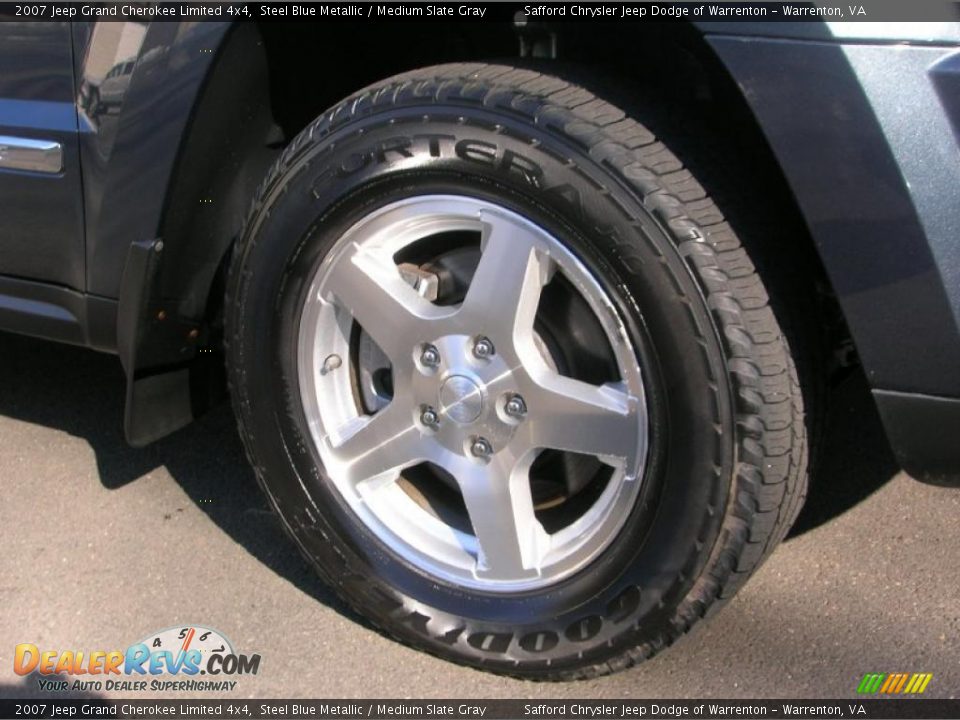 2007 Jeep Grand Cherokee Limited 4x4 Steel Blue Metallic / Medium Slate Gray Photo #7