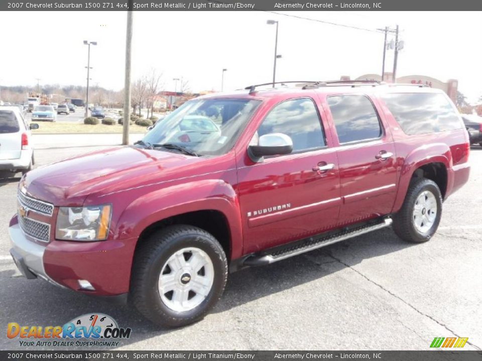 2007 Chevrolet Suburban 1500 Z71 4x4 Sport Red Metallic / Light Titanium/Ebony Photo #1