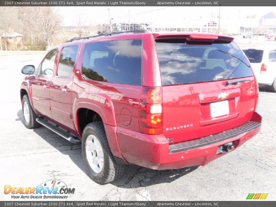 2007 Chevrolet Suburban 1500 Z71 4x4 Sport Red Metallic / Light Titanium/Ebony Photo #2