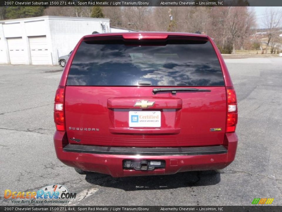 2007 Chevrolet Suburban 1500 Z71 4x4 Sport Red Metallic / Light Titanium/Ebony Photo #3