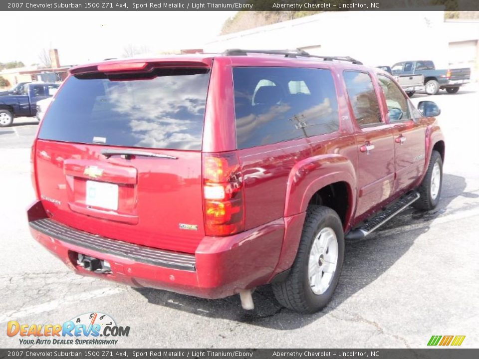 2007 Chevrolet Suburban 1500 Z71 4x4 Sport Red Metallic / Light Titanium/Ebony Photo #4