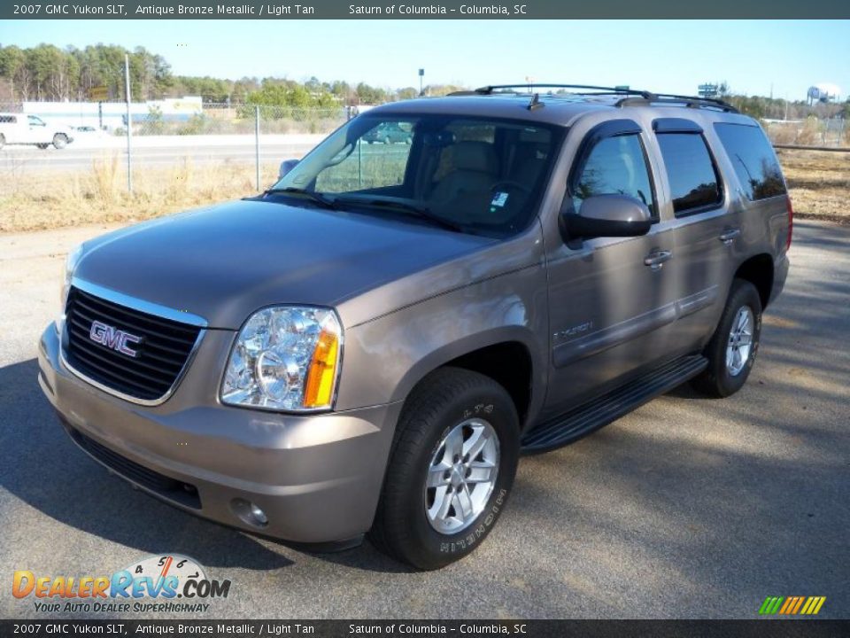 2007 GMC Yukon SLT Antique Bronze Metallic / Light Tan Photo #4