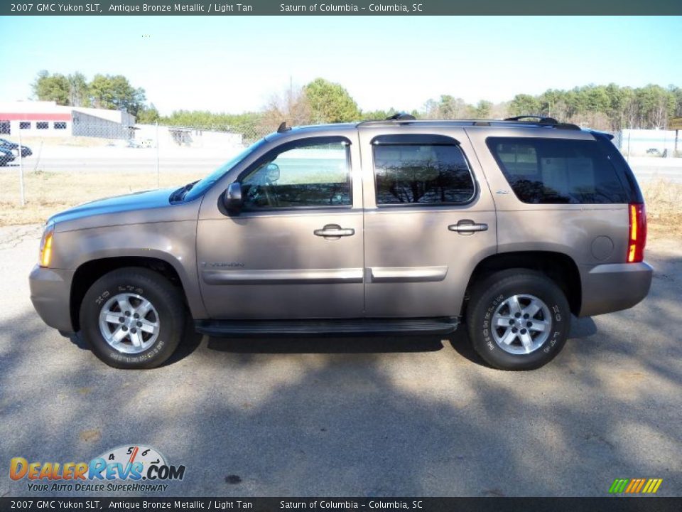 2007 GMC Yukon SLT Antique Bronze Metallic / Light Tan Photo #5