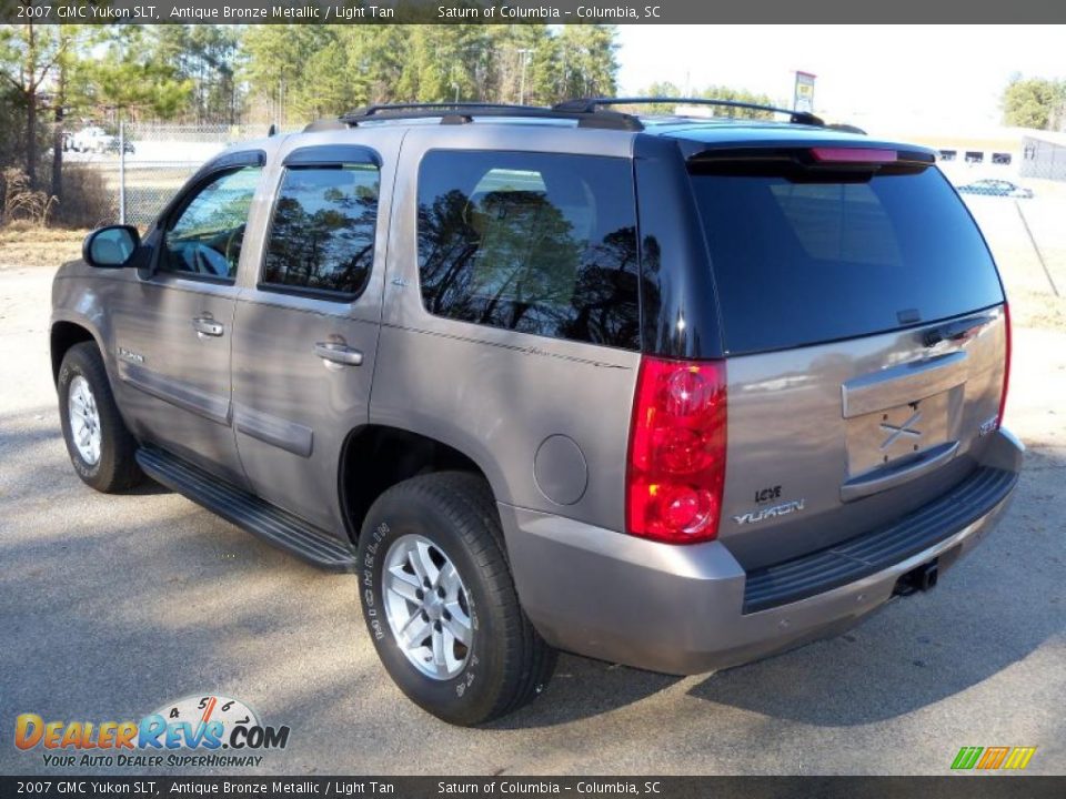 2007 GMC Yukon SLT Antique Bronze Metallic / Light Tan Photo #6