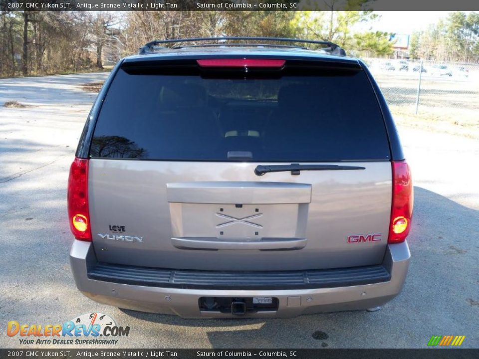 2007 GMC Yukon SLT Antique Bronze Metallic / Light Tan Photo #7