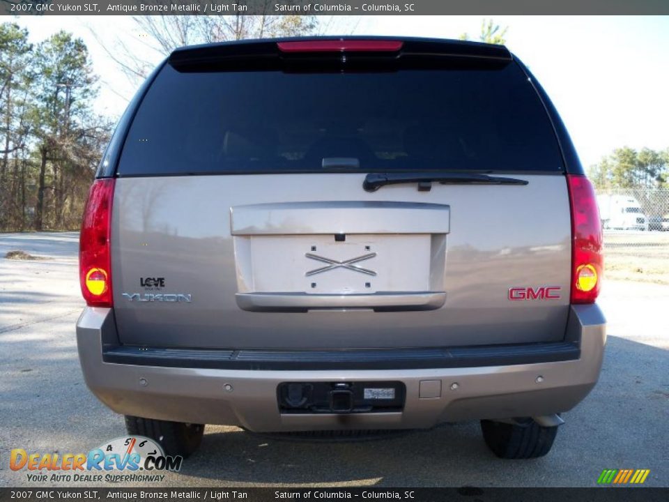 2007 GMC Yukon SLT Antique Bronze Metallic / Light Tan Photo #8