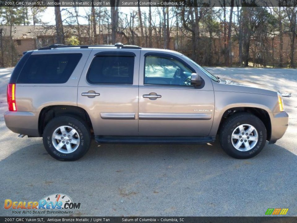 2007 GMC Yukon SLT Antique Bronze Metallic / Light Tan Photo #10
