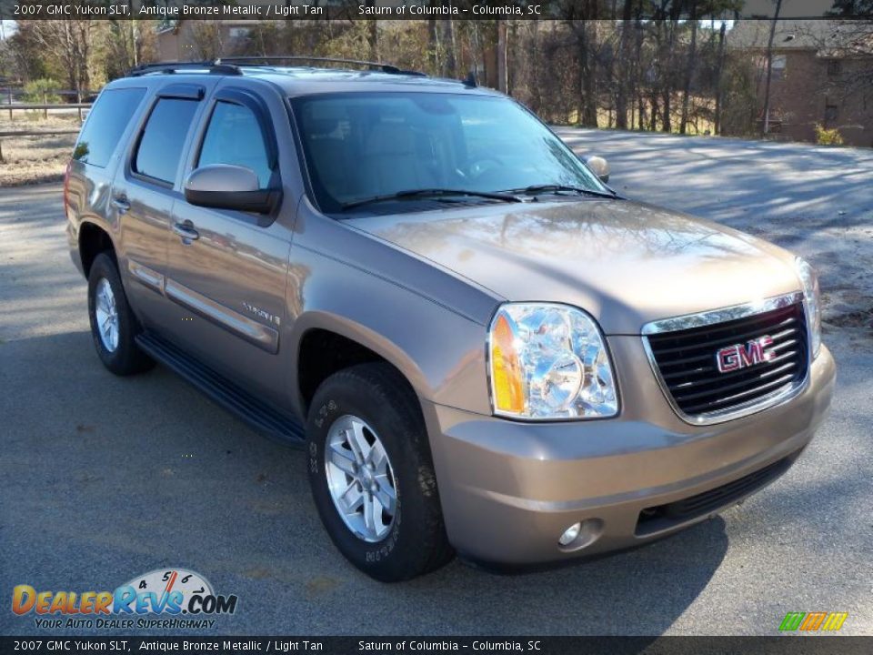 2007 GMC Yukon SLT Antique Bronze Metallic / Light Tan Photo #11