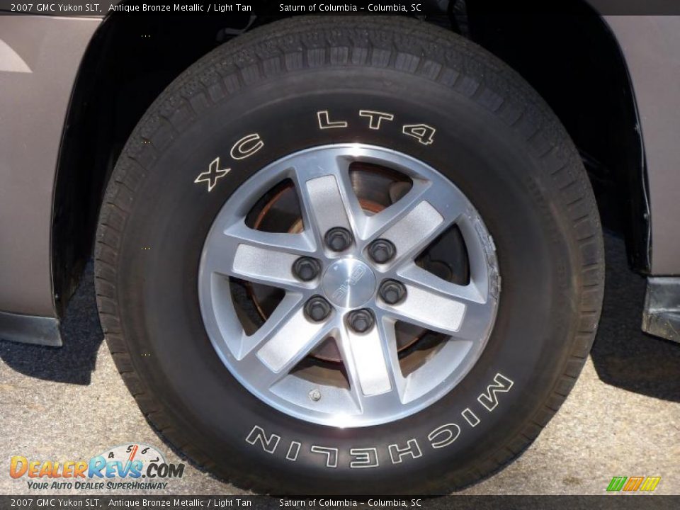 2007 GMC Yukon SLT Antique Bronze Metallic / Light Tan Photo #12