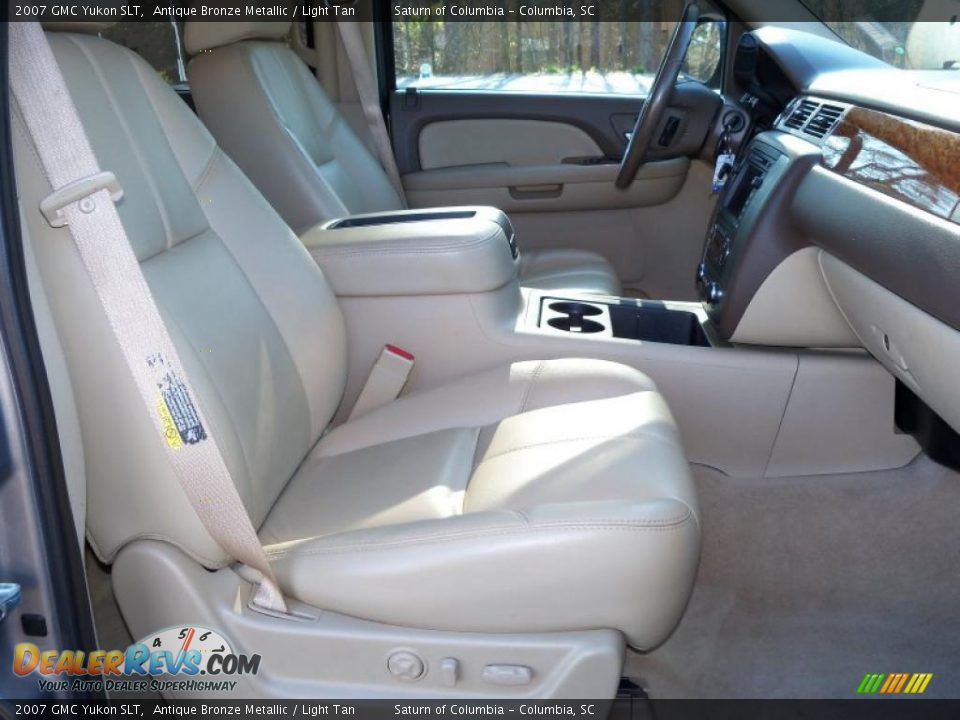 2007 GMC Yukon SLT Antique Bronze Metallic / Light Tan Photo #27