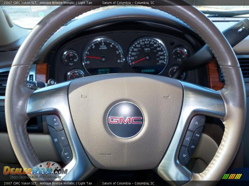 2007 GMC Yukon SLT Antique Bronze Metallic / Light Tan Photo #36