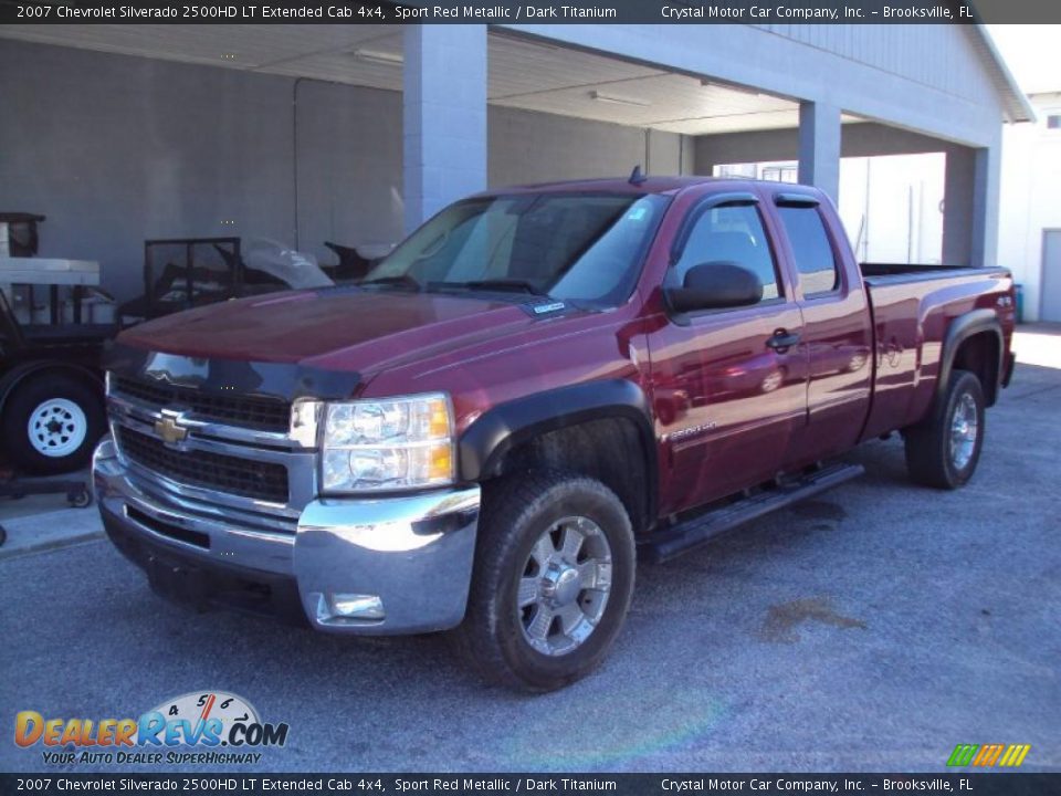 2007 Chevrolet Silverado 2500HD LT Extended Cab 4x4 Sport Red Metallic / Dark Titanium Photo #1