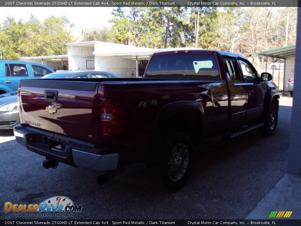 2007 Chevrolet Silverado 2500HD LT Extended Cab 4x4 Sport Red Metallic / Dark Titanium Photo #2