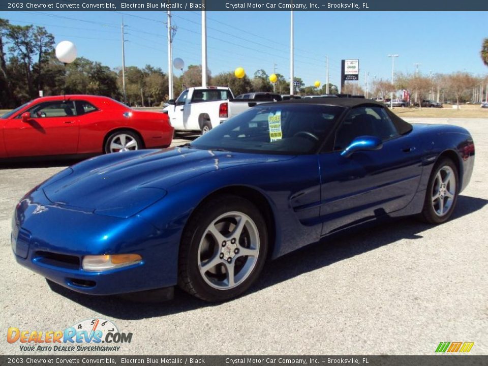 2003 Chevrolet Corvette Convertible Electron Blue Metallic / Black Photo #1