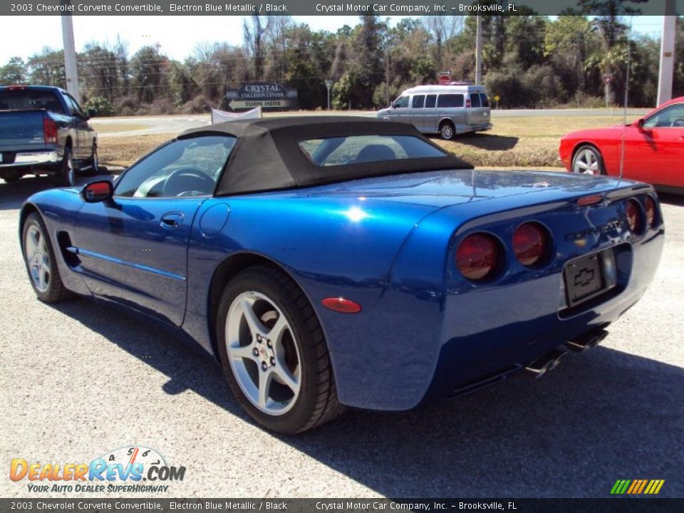 2003 Chevrolet Corvette Convertible Electron Blue Metallic / Black Photo #3
