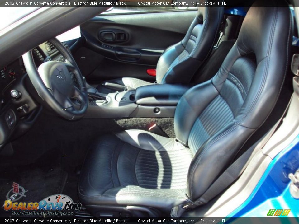 2003 Chevrolet Corvette Convertible Electron Blue Metallic / Black Photo #4