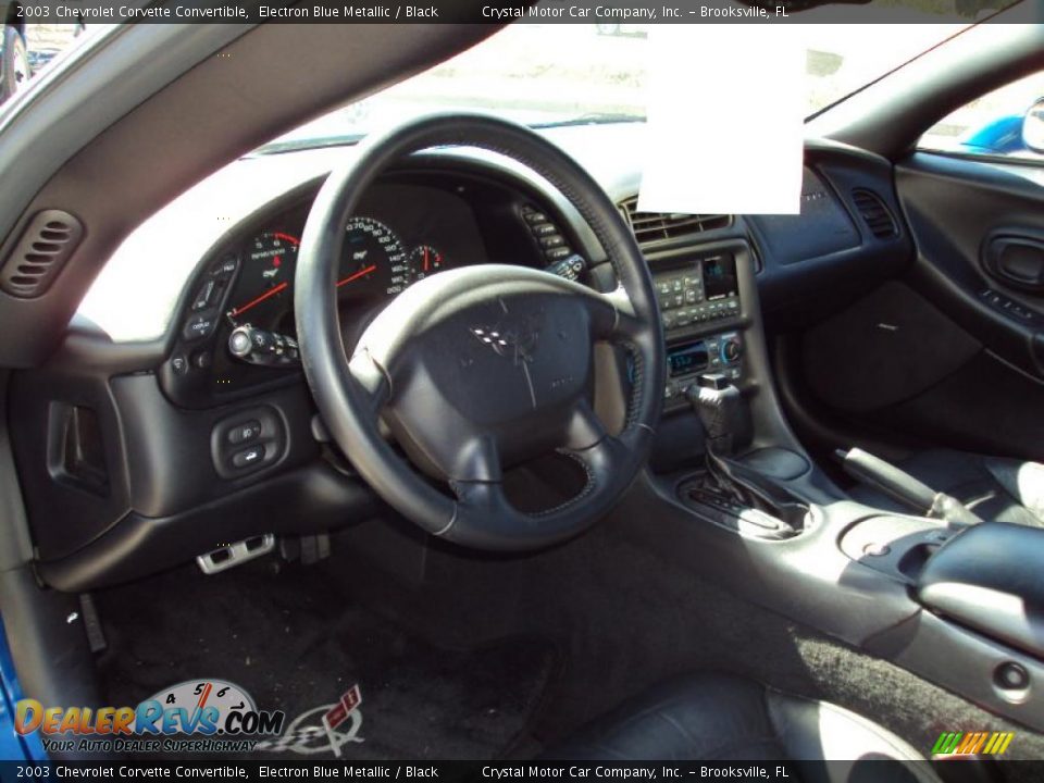 2003 Chevrolet Corvette Convertible Electron Blue Metallic / Black Photo #5