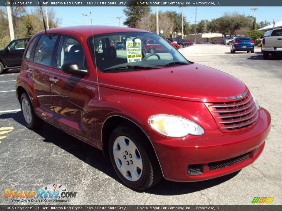 2006 Chrysler PT Cruiser Inferno Red Crystal Pearl / Pastel Slate Gray Photo #11