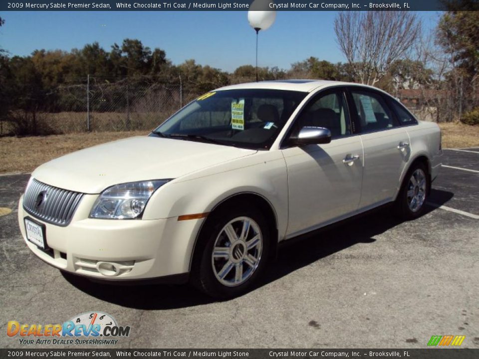 2009 Mercury Sable Premier Sedan White Chocolate Tri Coat / Medium Light Stone Photo #1
