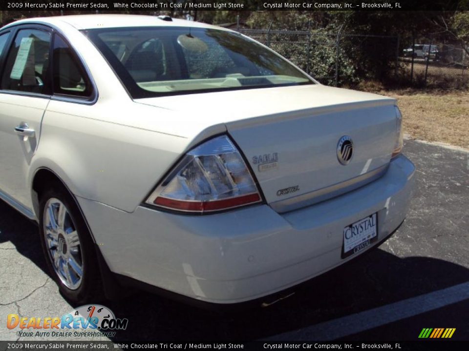 2009 Mercury Sable Premier Sedan White Chocolate Tri Coat / Medium Light Stone Photo #7