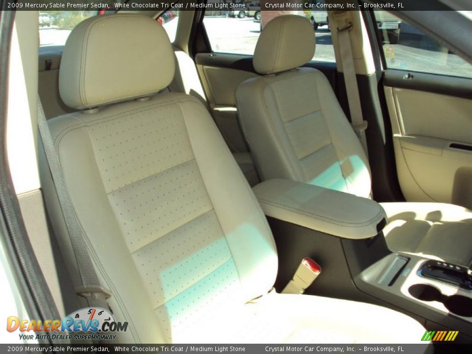 2009 Mercury Sable Premier Sedan White Chocolate Tri Coat / Medium Light Stone Photo #12
