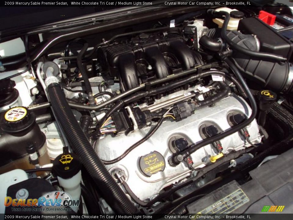 2009 Mercury Sable Premier Sedan White Chocolate Tri Coat / Medium Light Stone Photo #16