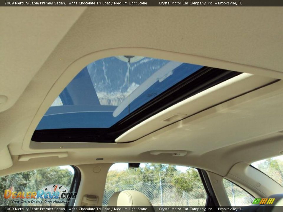2009 Mercury Sable Premier Sedan White Chocolate Tri Coat / Medium Light Stone Photo #21
