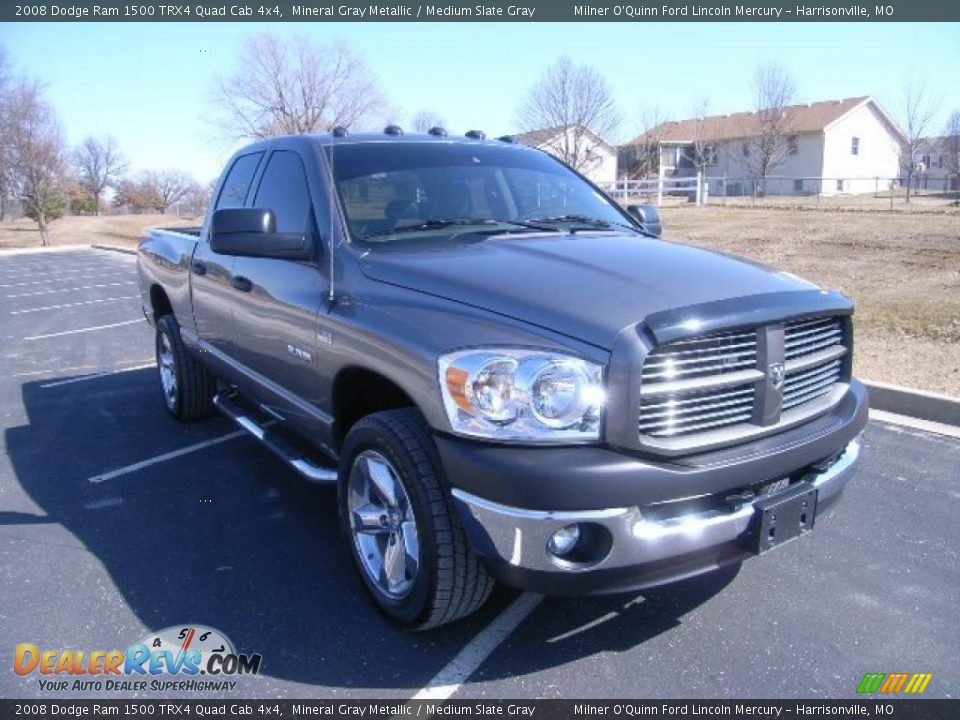 2008 Dodge Ram 1500 TRX4 Quad Cab 4x4 Mineral Gray Metallic / Medium Slate Gray Photo #1