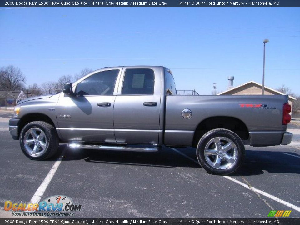 2008 Dodge Ram 1500 TRX4 Quad Cab 4x4 Mineral Gray Metallic / Medium Slate Gray Photo #6