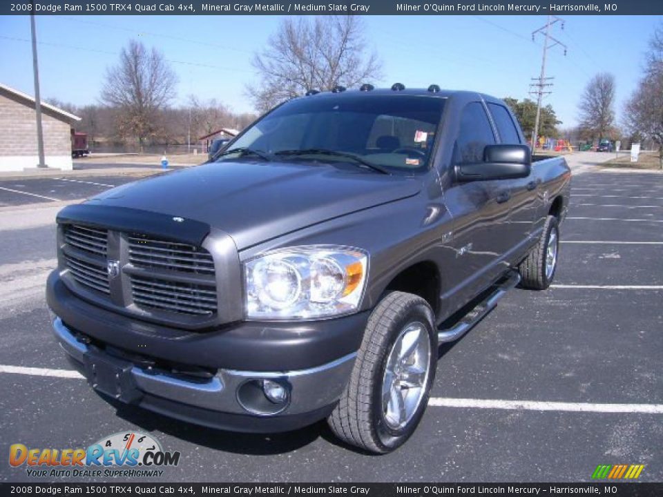 2008 Dodge Ram 1500 TRX4 Quad Cab 4x4 Mineral Gray Metallic / Medium Slate Gray Photo #7